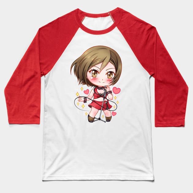 V3 Red Virtual Idol ! Baseball T-Shirt by CristalZhaduir